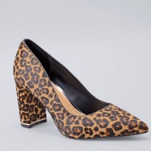 WHBM Leopard Calf Hair Pumps size 7